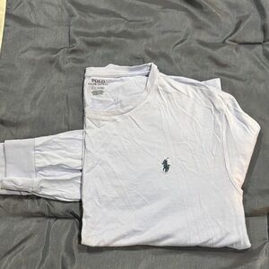 Polo by Ralph Lauren Men's Light Blue Long Sleeve Shirt